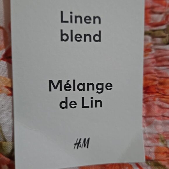 h&m linen blend cropped top - nwt - Picture 4 of 7